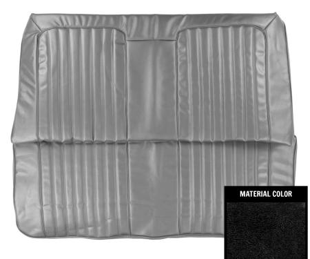 PUI Interiors 1972 Pontiac GTO/LeMans Sport Hardtop Black Rear Bench Seat Cover 72GS10C