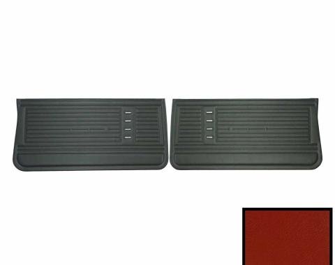 PUI Interiors 1970 Chevrolet Chevelle Pre-Assembled Red Front Door Panels PD241
