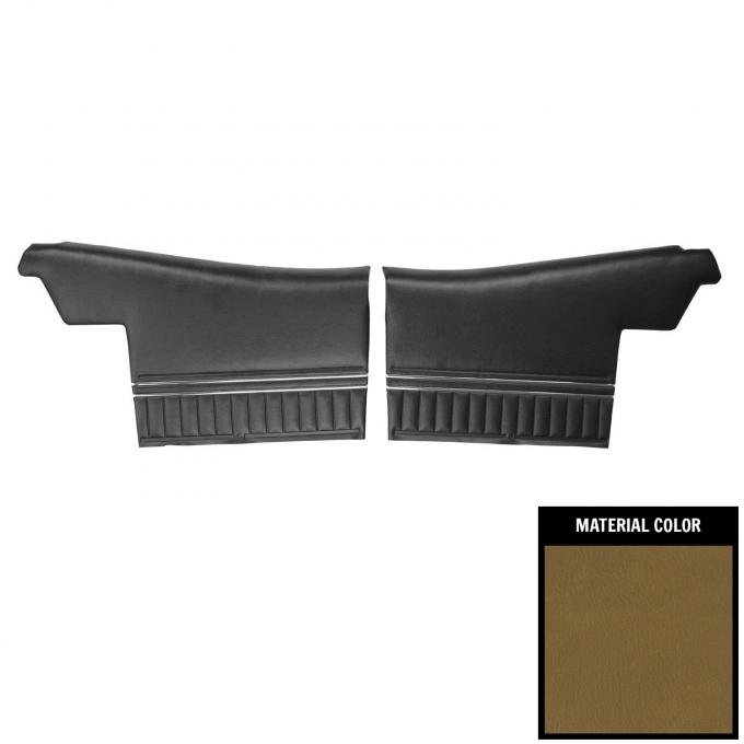 PUI Interiors 1971 Chevrolet Chevelle Convertible Pre-Assembled Jade Green Rear Door Panels PD249-3V