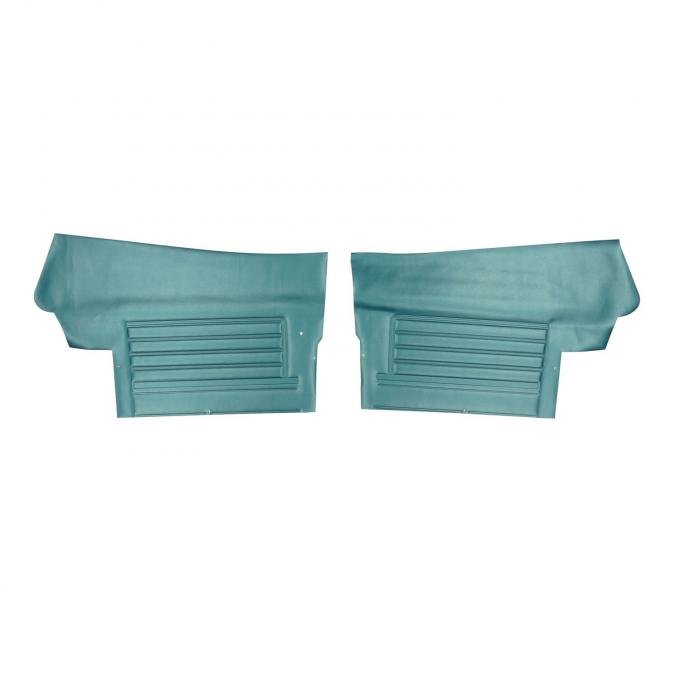 PUI Interiors 1968 Chevrolet Chevelle Convertible Medium Blue Gold Edition Rear Door Panels DO313V
