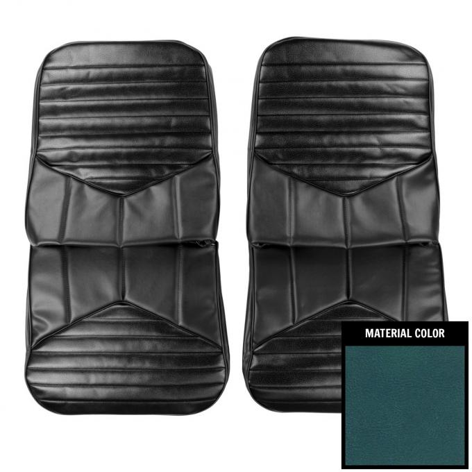 PUI Interiors 1970 Oldsmobile Cutlass/"S"/442 Medium Blue Front Bucket Seat Covers 70CS17U2