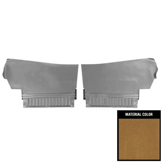 PUI Interiors 1970 Chevrolet Chevelle Convertible Platinum Edition Gold Rear Door Panels 70AD43V