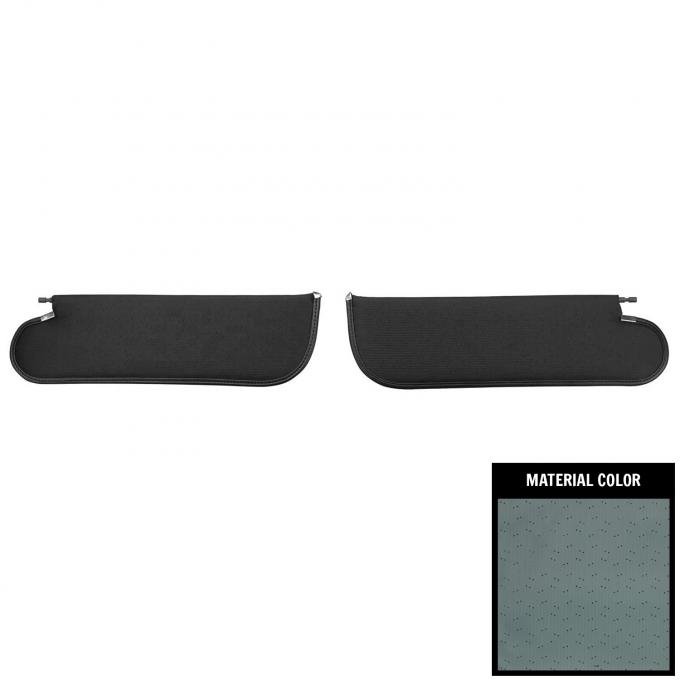 PUI Interiors 1971-1972 Chevelle/GTO/Cutlass/Skylark/Nova Light Blue Perforated Sun Visors SV6114BC