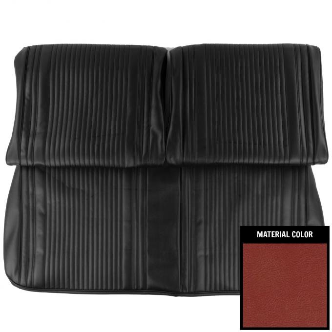 PUI Interiors 1966 Pontiac Tempest Custom Metallic Red Front Bench Seat Cover 66GST08B