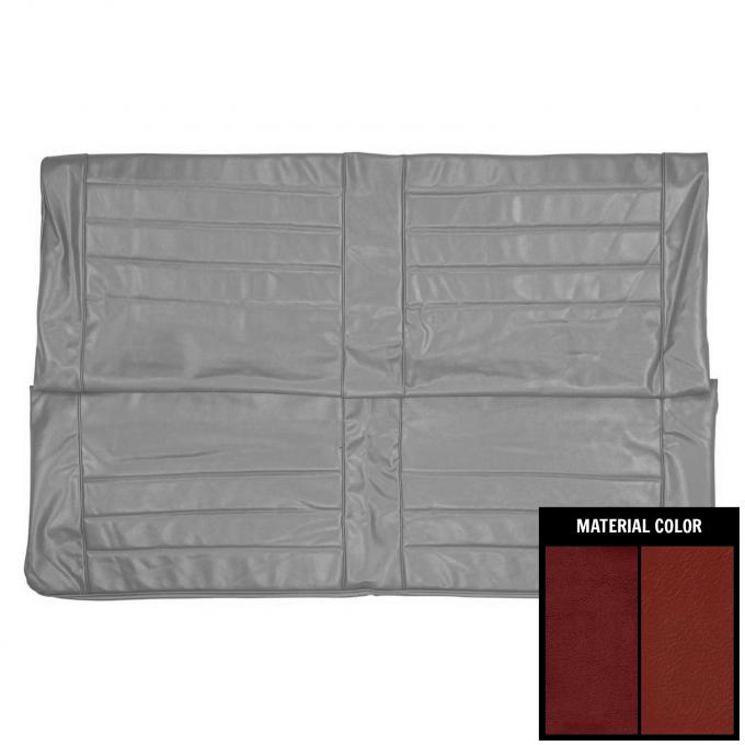 PUI Interiors 1965 Chevrolet Chevelle Hardtop 2 Tone Red Rear Seat Cover 65AS33C