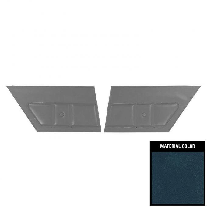 PUI Interiors 1976 Chevrolet Malibu Hardtop Dark Blue Door Panels 74AD16C