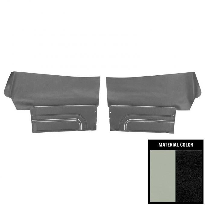 PUI Interiors 1971 Pontiac GTO Convertible Platinum Edition White Rear Door Panels 71GD37V