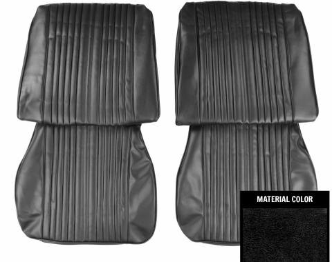 PUI Interiors 1965 Oldsmobile Cutlass Holiday Black Front Bucket Seat Covers 65CS10UH