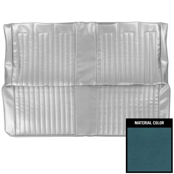 PUI Interiors 1968 Pontiac GTO Convertible Medium Blue Rear Bench Seat Cover 68GS17V