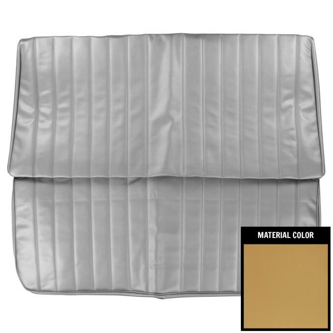 PUI Interiors 1969 Pontiac LeMans Convertible Custom Mustard Gold Rear Bench Seat Cover 69GSLC06V