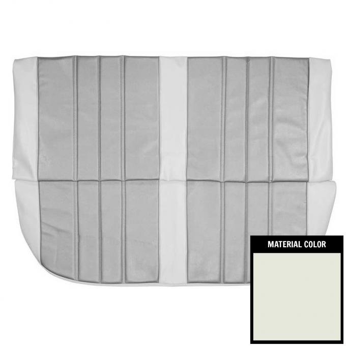 PUI Interiors 1966 Chevrolet Chevelle 4 Door Sedan White Rear Seat Cover 66AS4D37S