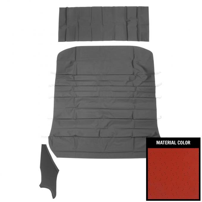 PUI Interiors 1969-1972 Pontiac GTO Bright Red Perforated Headliner 69GH102B