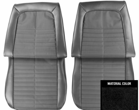 PUI Interiors 1971 Pontiac GTO/LeMans Sport Black Front Bucket Seat Covers 71GS10US