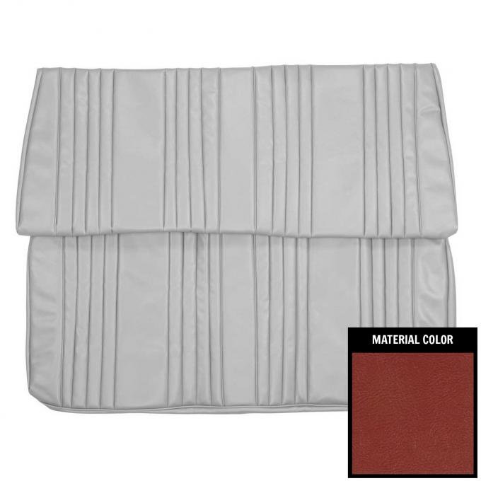 PUI Interiors 1965 Buick Skylark Convertible Metallic Red Rear Bench Seat Cover 65US08V