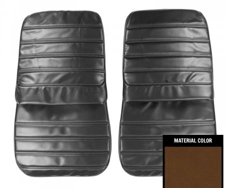 PUI Interiors 1972 Oldsmobile Cutlass/"S"/442 Dark Saddle Front Bucket Seat Covers 72CS42U2