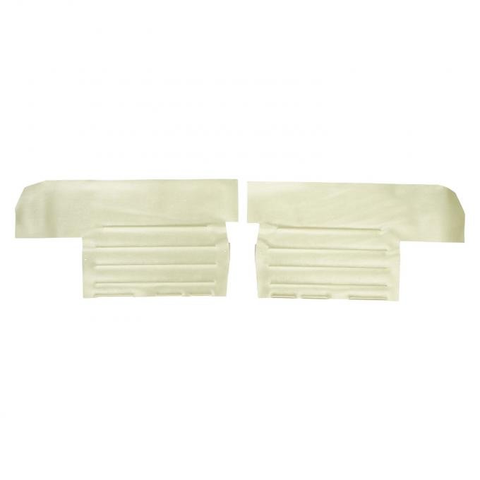 PUI Interiors 1967 Oldsmobile Cutlass Holiday Convertible Parchment/Black Rear Door Panels 67CD27V