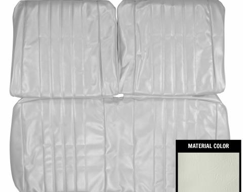 PUI Interiors 1968 Chevrolet Chevelle White Front Bench Seat Cover 68AS37B