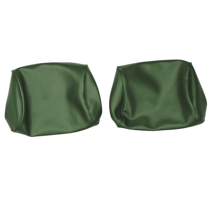 PUI Interiors 1968-1972 GM A-Body & Nova Dark Green Bucket Seat Head Rest Covers 68AH25B