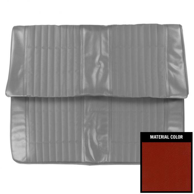 PUI Interiors 1970 Pontiac GTO/LeMans Sport Convertible Bright Red Rear Bench Seat Cover 70GS31VS