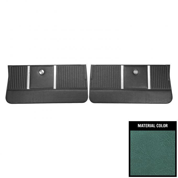 PUI Interiors 1964 Chevrolet Chevelle Aqua Front Door Panels D303