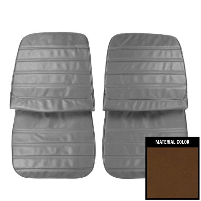 PUI Interiors 1971 Cutlass/"S"/442 Dark Saddle Front Bucket Seat Covers 71CS42U2