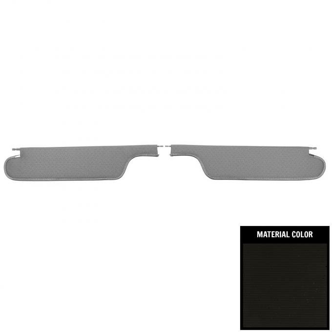 PUI Interiors 1964-1965 Pontiac GTO Hardtop Black Perforated Sun Visors SV21100BC