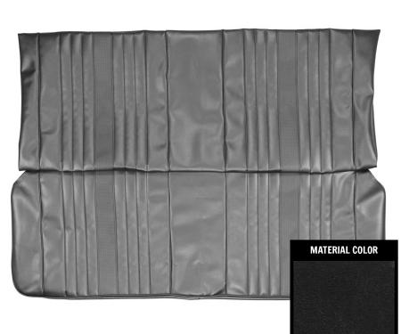PUI Interiors 1969 Chevrolet Chevelle Hardtop Black Rear Bench Seat Cover 69AS10C