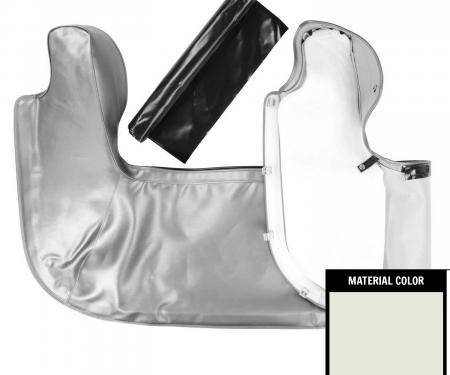 PUI Interiors 1966-1967 Chevrolet Chevelle White Convertible Top Boot 66AT37