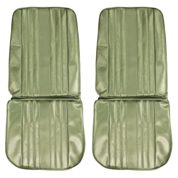 PUI Interiors 1969 Chevrolet Chevelle Dark Metalic Green Front Bucket Seat Covers 69AS24U