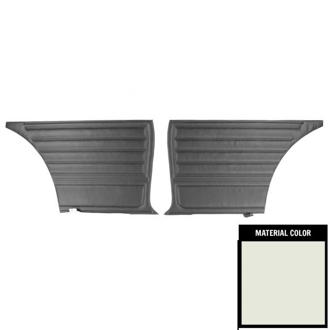 PUI Interiors 1965 Chevrolet Chevelle 2 Door Wagn White Rear Panels 65AD2D37W