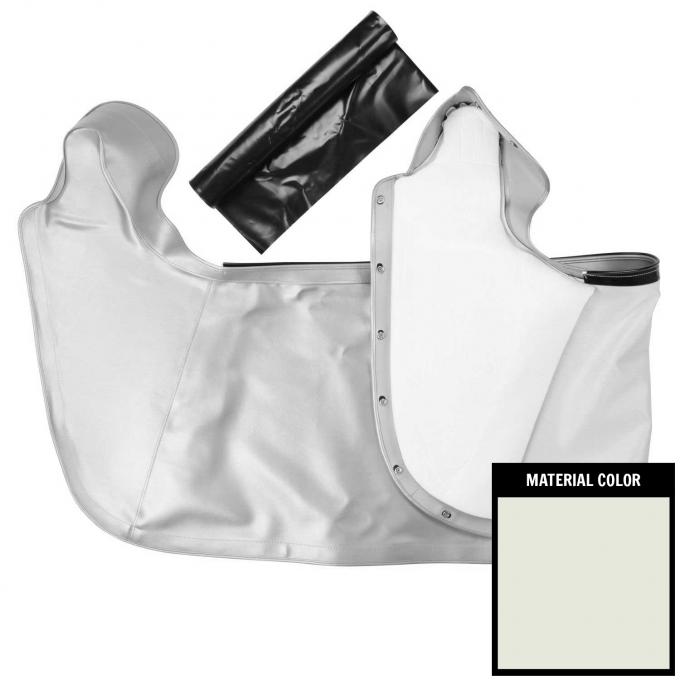 PUI Interiors 1965-1967 Pontiac B-Body White Convertible Top Boot 65PBT37