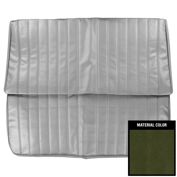 PUI Interiors 1969 Pontiac LeMans Hardtop Custom Dark Metallic Green Rear Bench Seat Cover 69GSLC24C