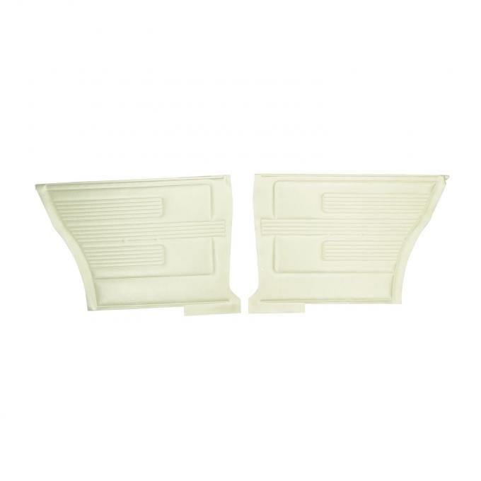 PUI Interiors 1967 Pontiac GTO/Lemans Hardtop Parchment/Black Rear Door Panels D432C