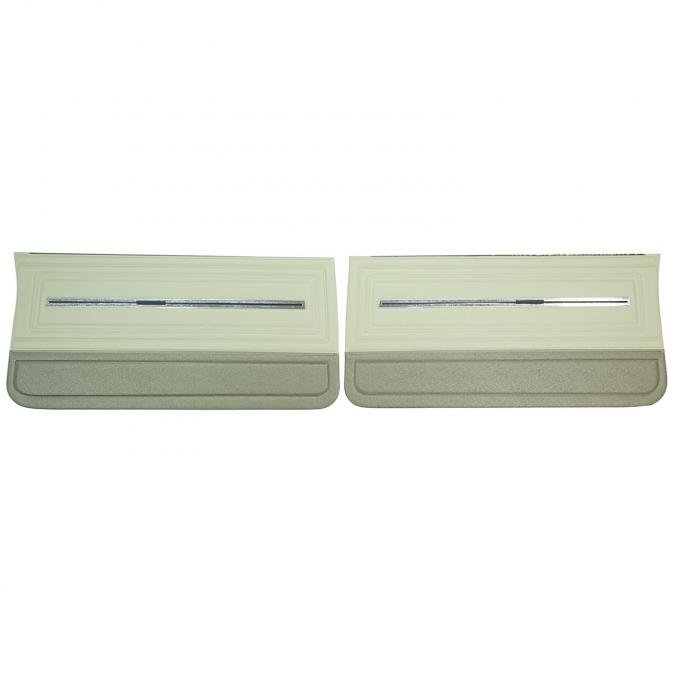 PUI Interiors 1966 Chevrolet Chevelle 2 Tone Fawn Gold Edition Front Door Panels DO288