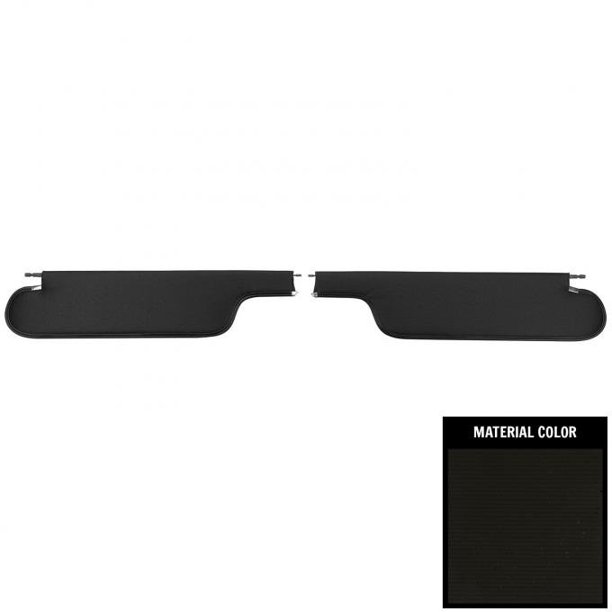 PUI Interiors 1968-1970 Chevrolet Chevelle/El Camino Black Perforated Sun Visors SV5100BC
