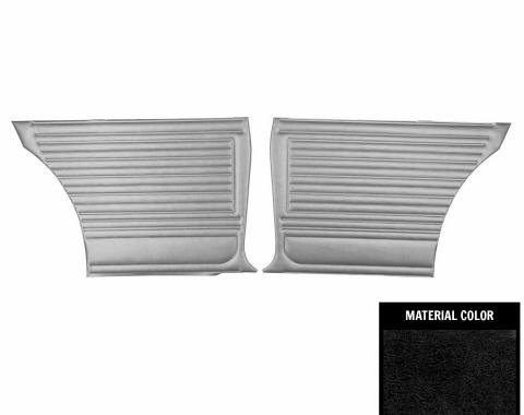 PUI Interiors 1967 Chevrolet Chevelle 2-Door Sedan Black Rear Door Panels D230T