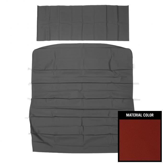 PUI Interiors 1966-1967 Chevrolet A-Body Standard Dark Red Basketweave Headliner 66AH103AN
