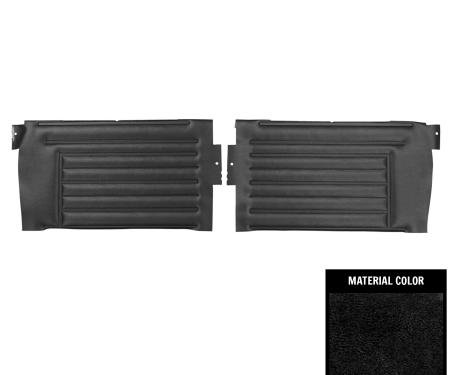 PUI Interiors 1967 Chevrolet Chevelle Convertible Black Rear Door Panels D230V