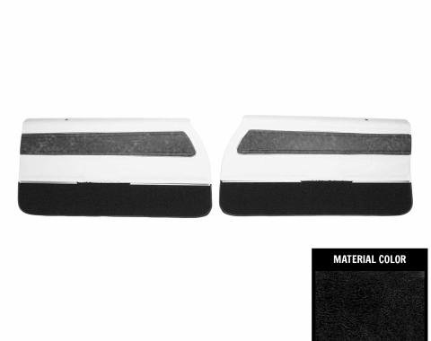 PUI Interiors 1970 Oldsmobile Cutlass "S" Pre-Assembled Black Front Door Panels 70CD102-P