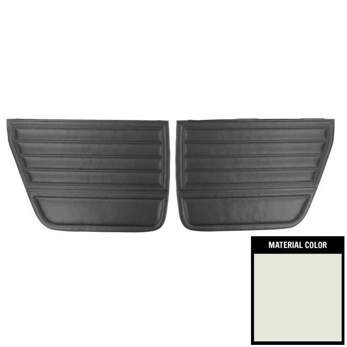 PUI Interiors 1965 Chevrolet Chevelle 4-Door Sedan/Wagon White Rear Door Panels 65AD4D37S