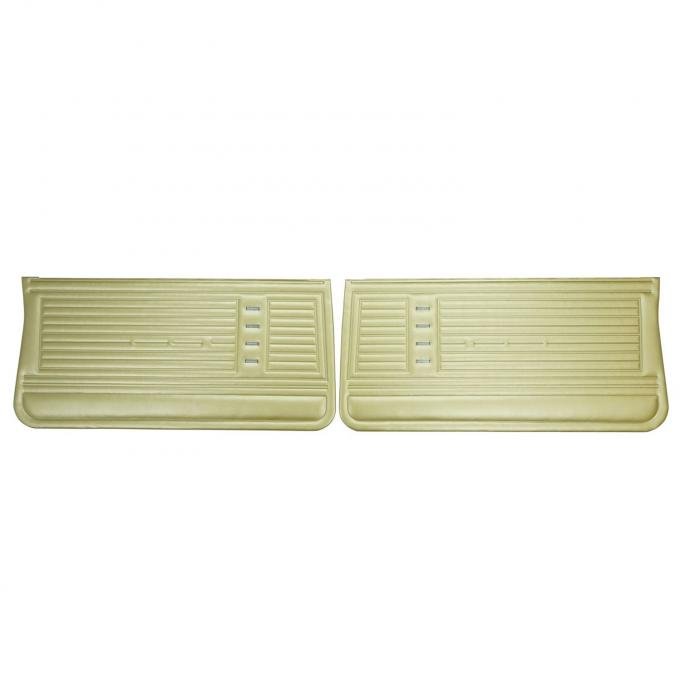 PUI Interiors 1967 Chevrolet Chevelle Pre-Assembled Gold Front Door Panels PD236