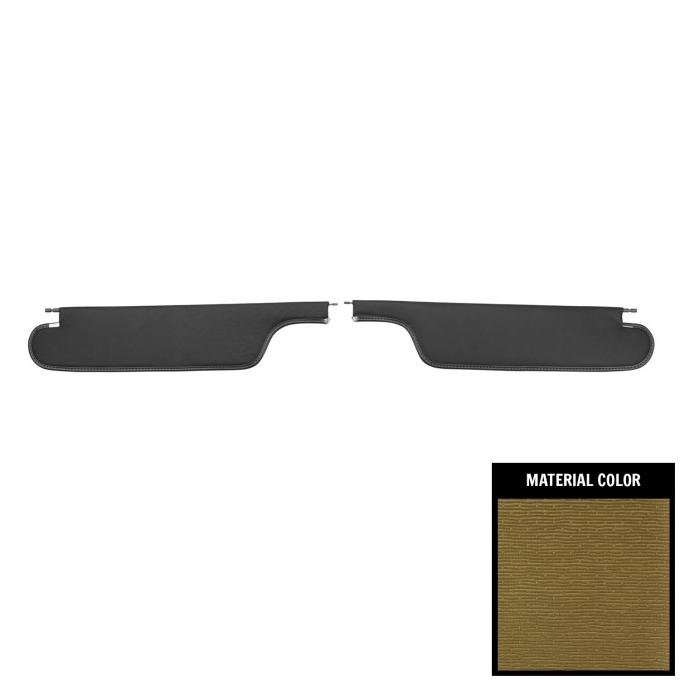 PUI Interiors 1964-1965 Pontiac GTO Hardtop Gold Surrey Sun Visors SV21118S