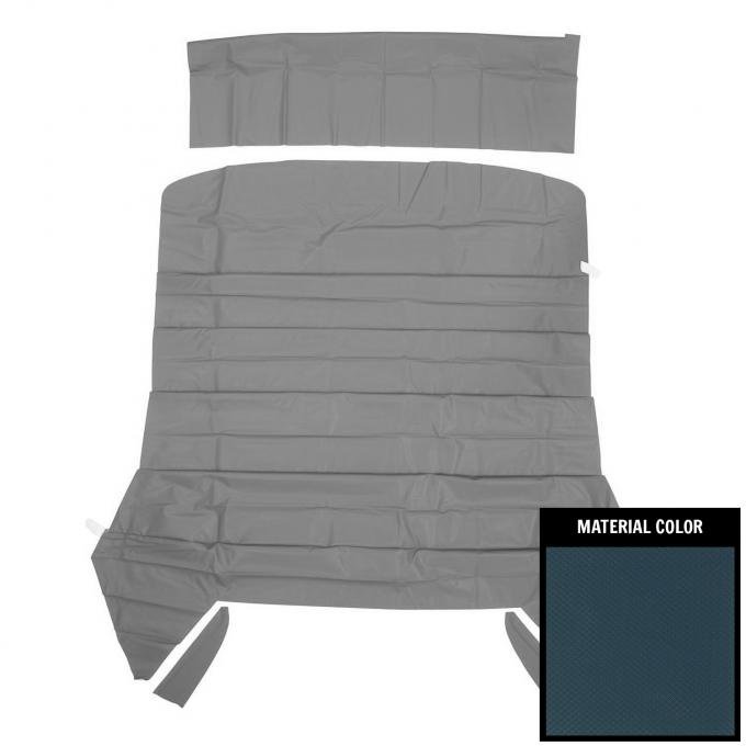 PUI Interiors 1966-1967 Chevrolet A-Body Dark Blue 1st Design Basketweave Headliner 66AH105A-1