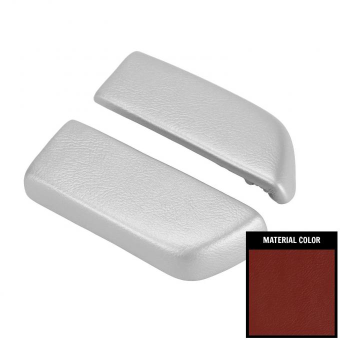 PUI Interiors 1968-1969 GTO/Chevelle & 1969 Cutlass Red Rear Arm Rest Pads ARP3-30