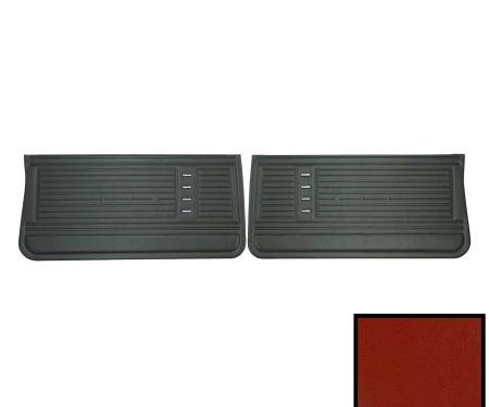 PUI Interiors 1970 Chevrolet Chevelle Pre-Assembled Red Front Door Panels PD241