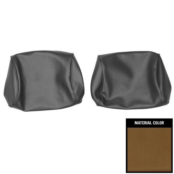 PUI Interiors 1970 Chevelle/GTO/Lemans/Cutlass/Skylark 70 Saddle Bench Seat Head Rest Covers 70AH36B