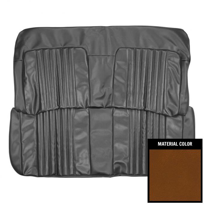 PUI Interiors 1971-72 Chevrolet Chevelle/Malibu 4-Door Tan Front Bench Seat Cover 71AS4D47B