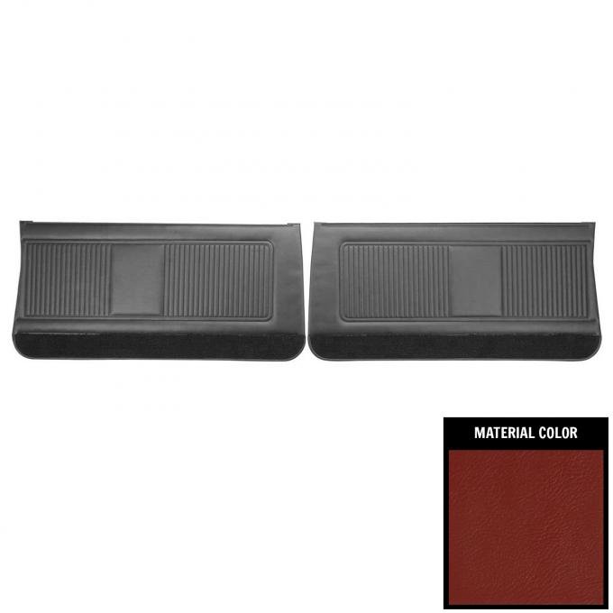 PUI Interiors 1966 Pontiac GTO/Lemans Red Front Door Panels D421