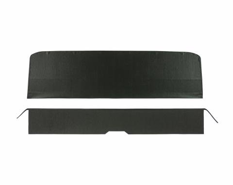 PUI Interiors 1965-1967 Chevelle/GTO/Lemans/Cutlass/Skylark Convt Black Rear Seat Trim Panels 65AS10VB