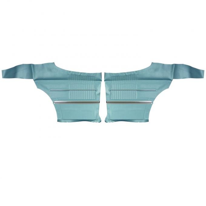 PUI Interiors 1968-1969 Oldsmobile Cutlass "S"/Holiday Hardtop Light Blue Rear Door Panels 68CD12C